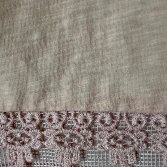 Guest Editor for Anthropologie Pink Cotton Gauze and Lace Top - S - Picture 10 of 12